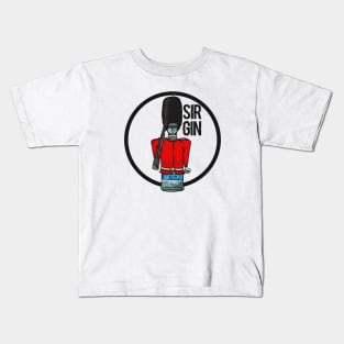 Sir Gin, Alcohol Character Design Kids T-Shirt